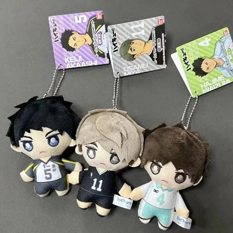 10cm Mini Haikyuu Plush Volleyball Stuffed Hinata Shoyo Tobio Kageyama Yu Nishinoya Plush Pendant Keychain