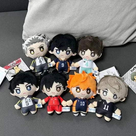 10cm Mini Haikyuu Plush Volleyball Stuffed Hinata Shoyo Tobio Kageyama Yu Nishinoya Plush Pendant Keychain