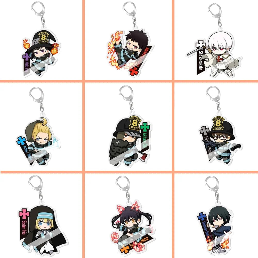 Fire Force Shinra Kusakabe Anime Keychain