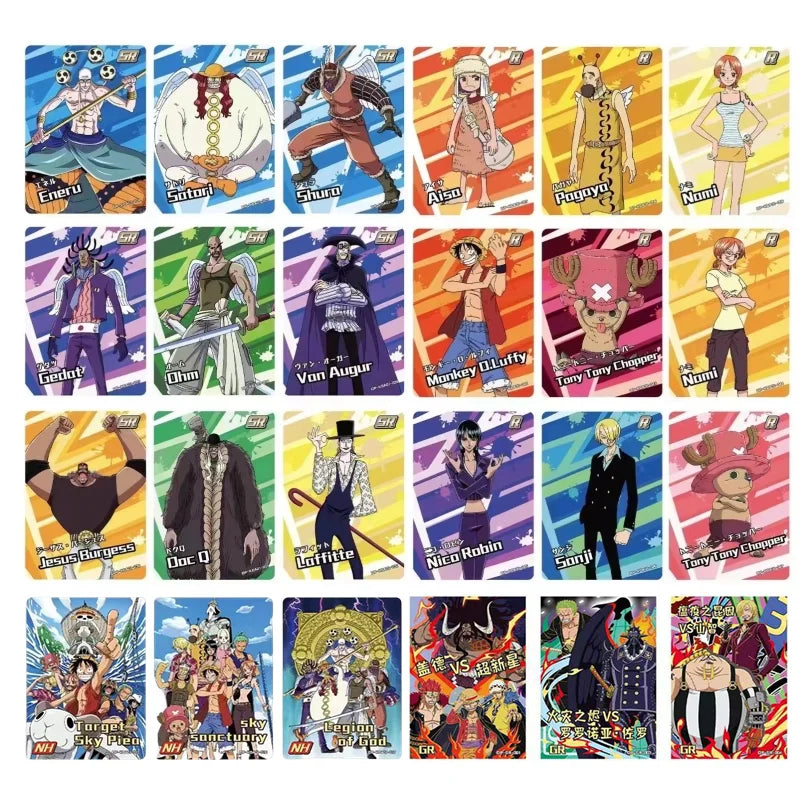 New Anime One Piece Cards Nami Luffy SR SSR Card Trading Battle Box