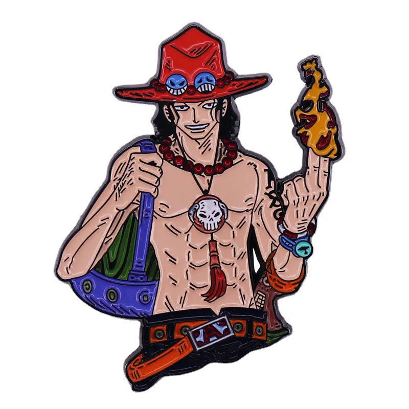Pirate Emblem Pins: Luffy & Law Edition