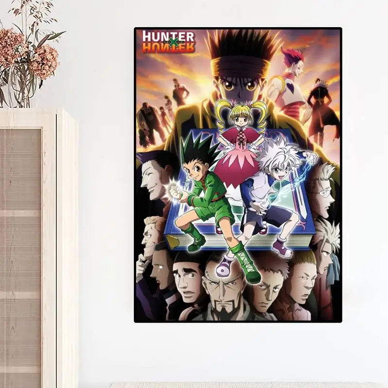 Anime HUNTER x HUNTER Gon Zoldyck Hisoka POSTER Prints Wall Painting For Bedroom