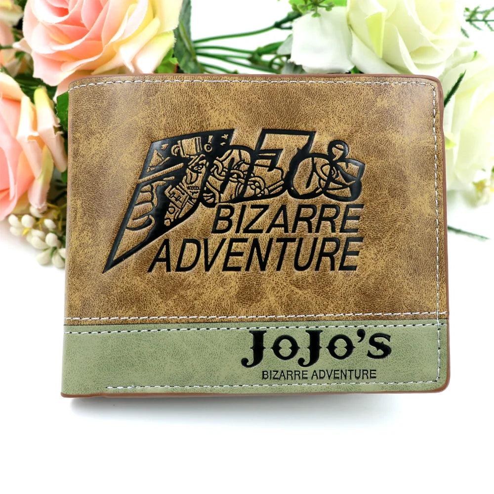 Anime JoJo Bizarre Adventure Khaki Men's Wallets