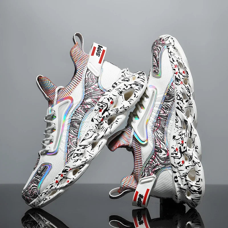 SkyBurst Sneakers: Speedcore Style