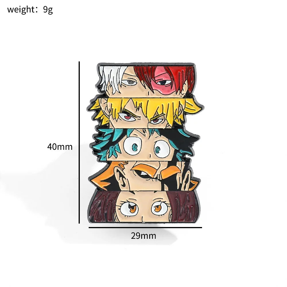 One Piece Anime Brooch Luffy Zoro Ace