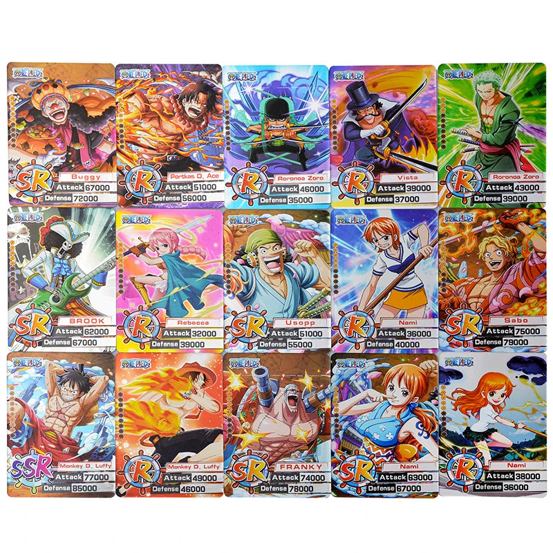 Anime One Piece Card English Version Nami Luffy TCG SR Trading Card Game