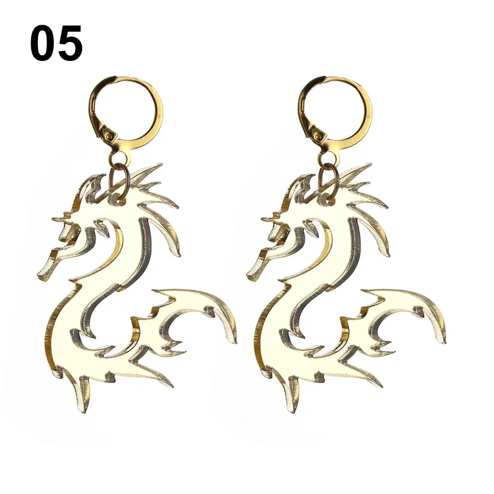 1Pair Punk Handcuffs Blade Gun Drop Earrings Women Simple Fashion Cool Pistols Ear Stud Jewelry Accessories