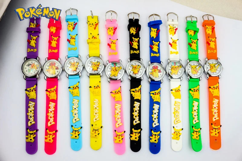 Pokemon Pikachu Children's Silicone Watch Anime Characters