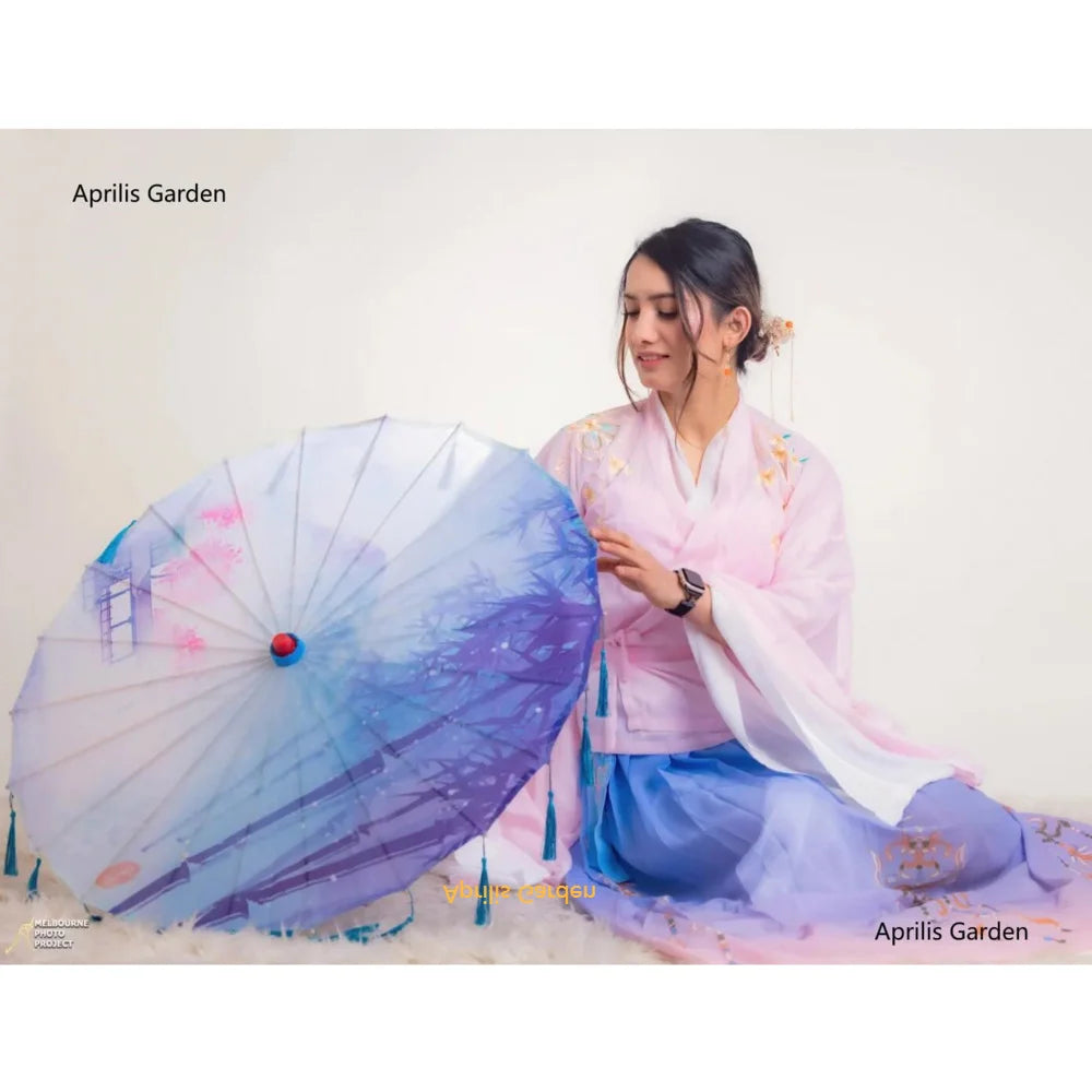 Dance Performance Lace Umbrella Classical Hanfu Oil Paper Umbrella Fairy Ancient