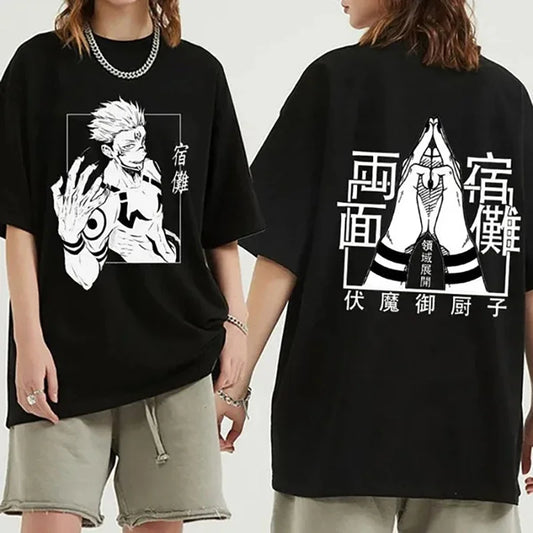 Anime Printed T-shirt Unisex Casual Loose Cool Y2k T-shirt