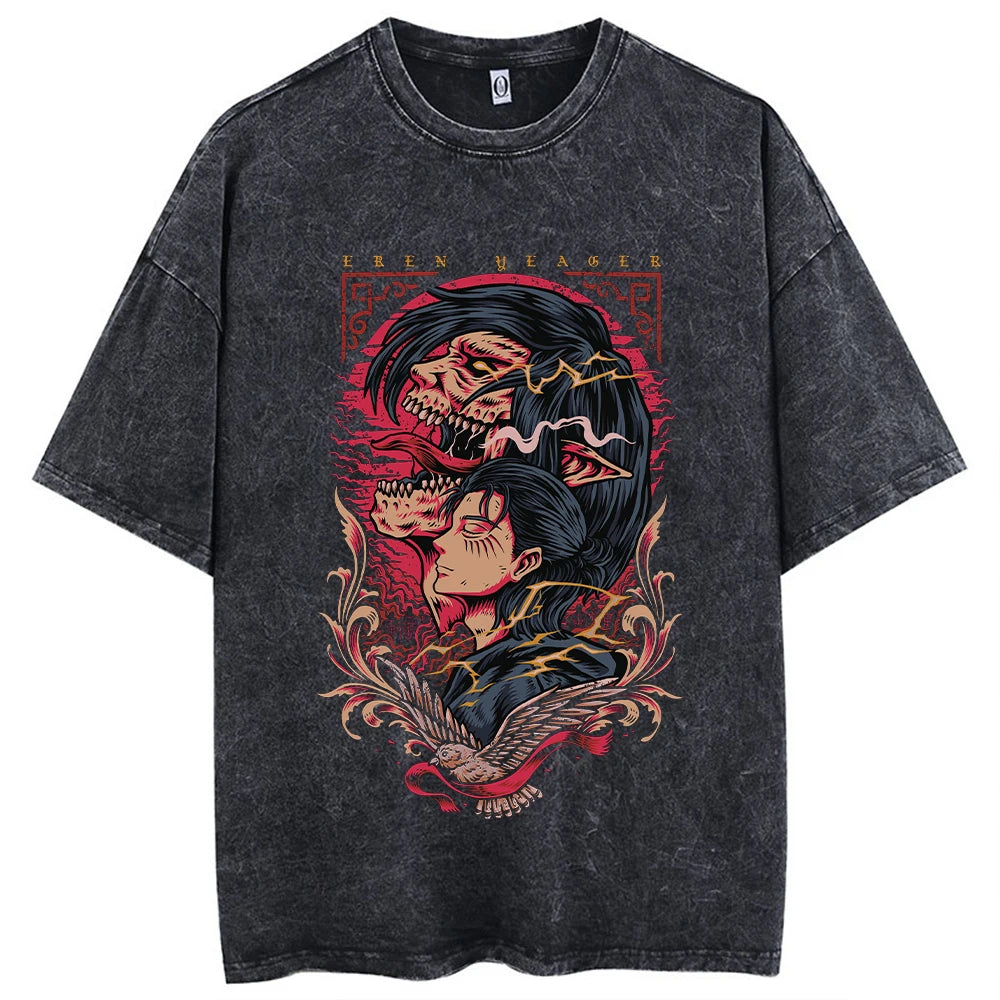 Titan Slayer Drip Tee: Vintage Recon Style
