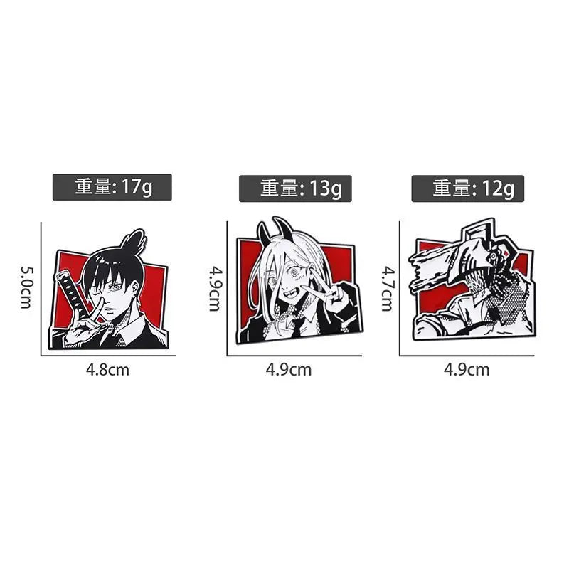 Anime Chainsaw Man Enamel Pins