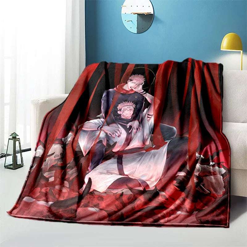 Jujutsu Kaisen Anime Plush Bed / Picnic Thin Blankets