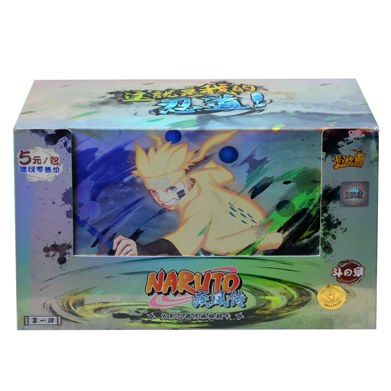 KAYOU Original Naruto Cards Uzumaki Sasuke Ninja Game Cards Box Flash Cards