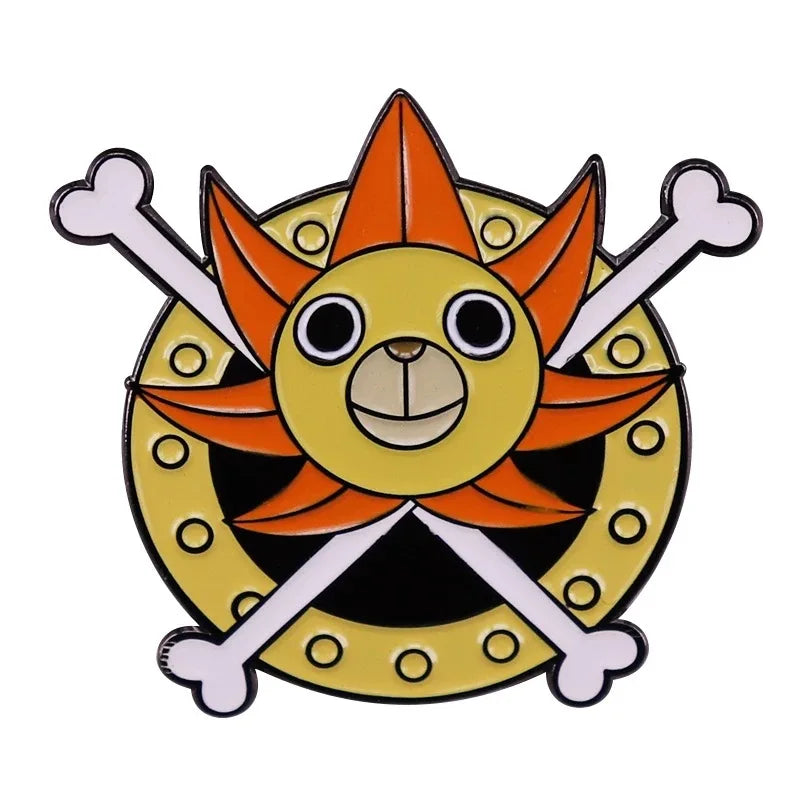 Pirate Emblem Pins: Luffy & Law Edition