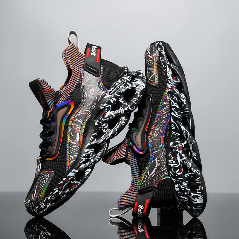 SkyBurst Sneakers: Speedcore Style