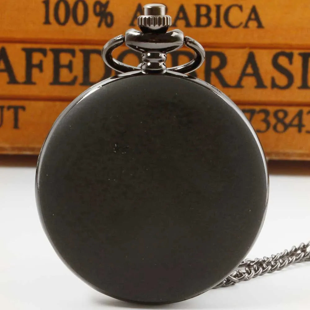 One Piece Simple Personalised Quartz Pocket Watches Anime Necklace With Chain Pocket