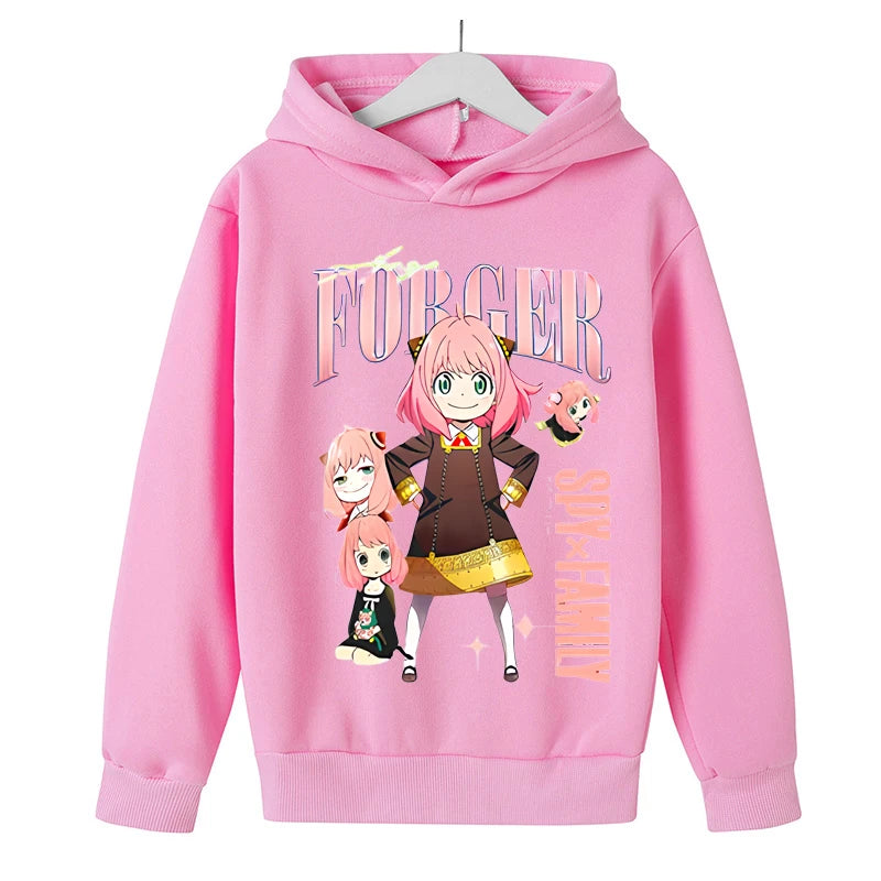 Children's Spring and Autumn Hoodies, Boys and Girls, Casual Jogging, Hooded Sweater, 2-12 Year Old Printed