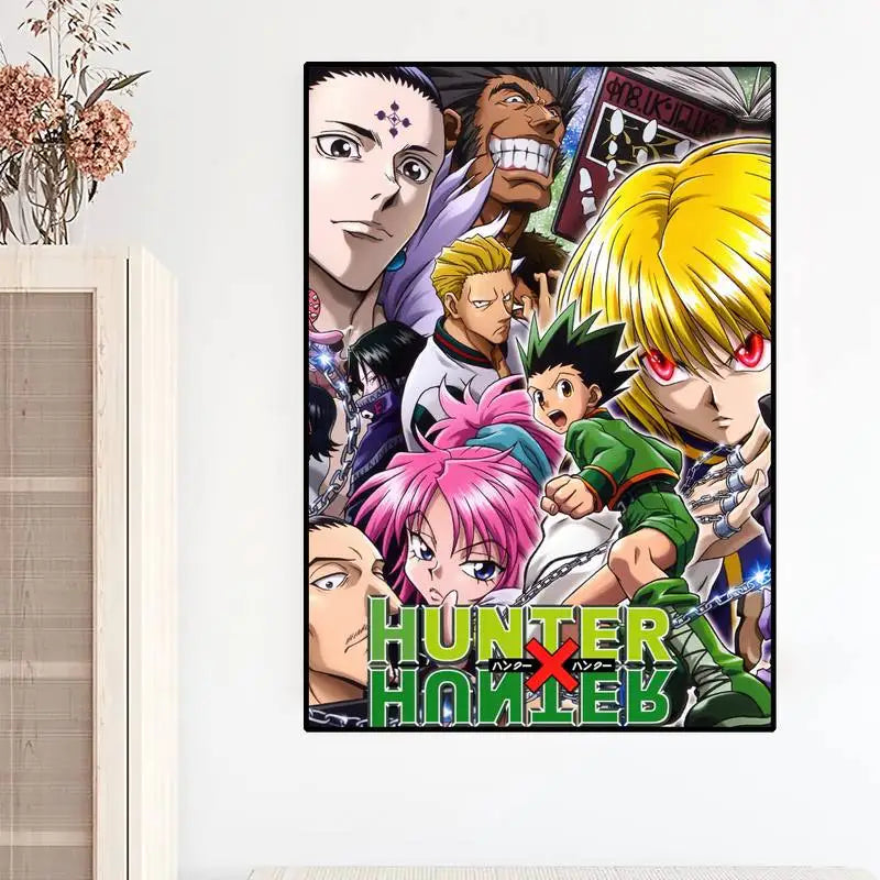 Anime HUNTER x HUNTER Gon Zoldyck Hisoka POSTER Prints Wall Painting For Bedroom