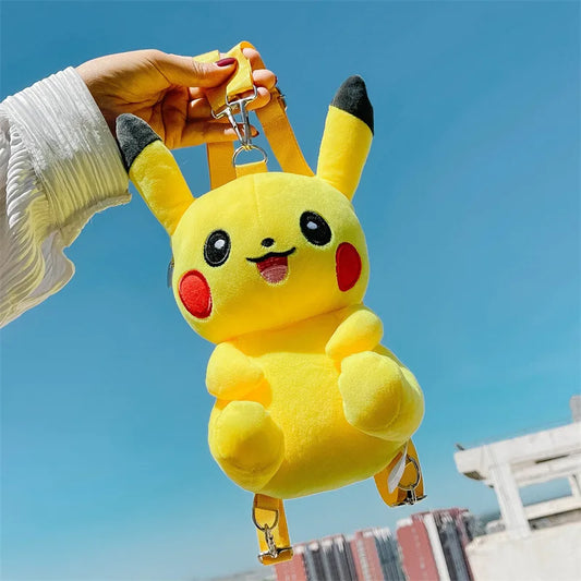 30cm Trendy Japanese Anime Fun Cartoon Small Bag Pikachu Backpack