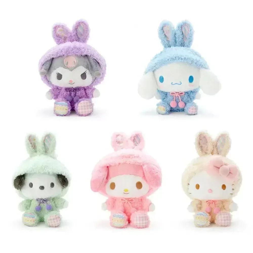 Sanrio Plush Kawaii Hello Kitty My Melody Room Decor Kuromi Plushie Cinnamoroll Doll Plush Keychain