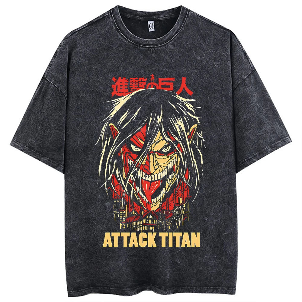 Titan Slayer Drip Tee: Vintage Recon Style
