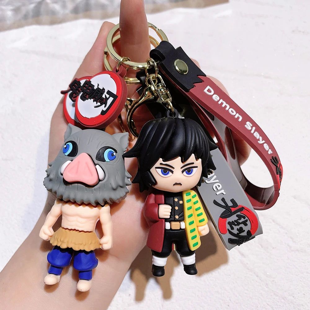 New Demon Slayer Keychain Characters Bag Pendant