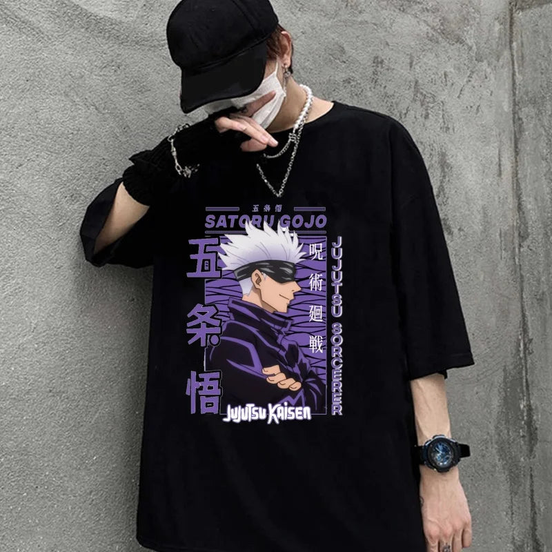 Fashion Anime High Quality Men's and Women's Round Neck Cotton T-shirt