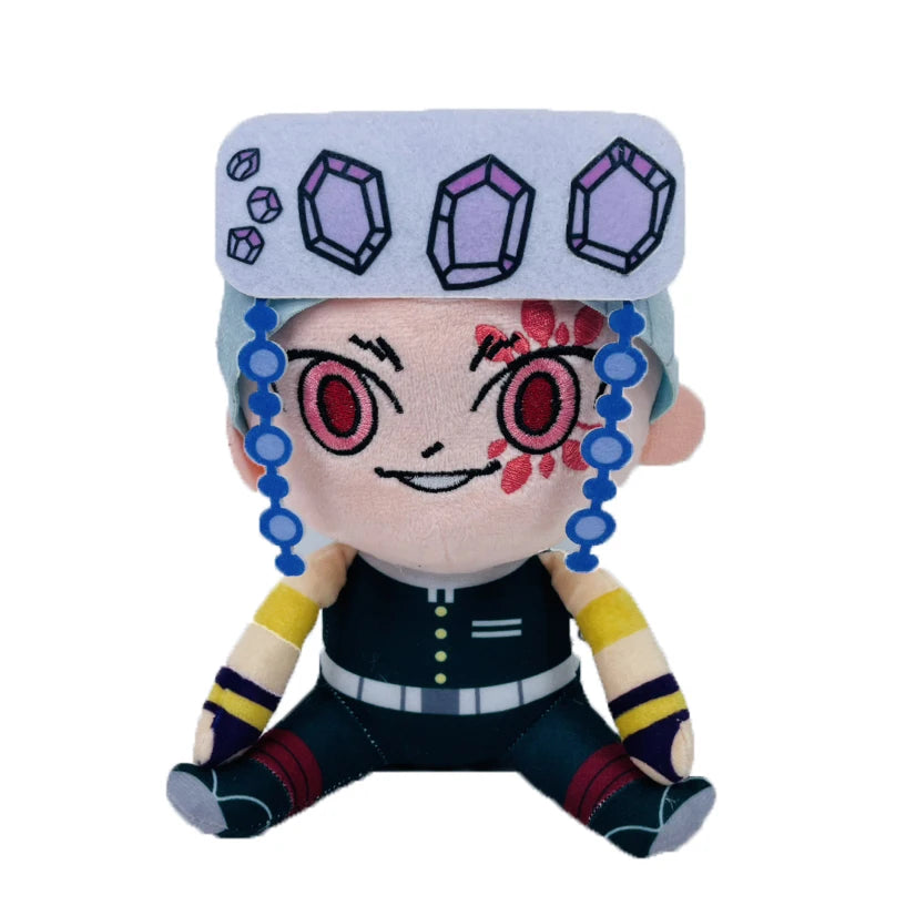 20cm Anime Demon Slayer Plush Figure Kyoumei Iguro Obanai Sanemi Uzui Tengen Doll Stuffed Plush