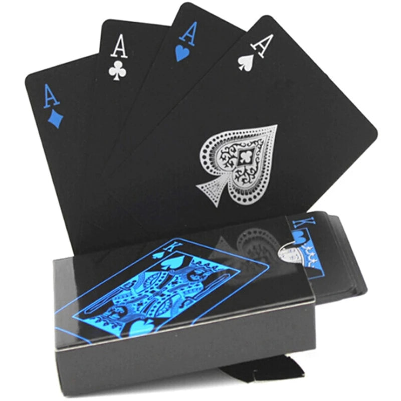 Black blue Playing Card Poker Game Deck red yellow Poker Suit Plastic Magic Waterproof Deck Of Card