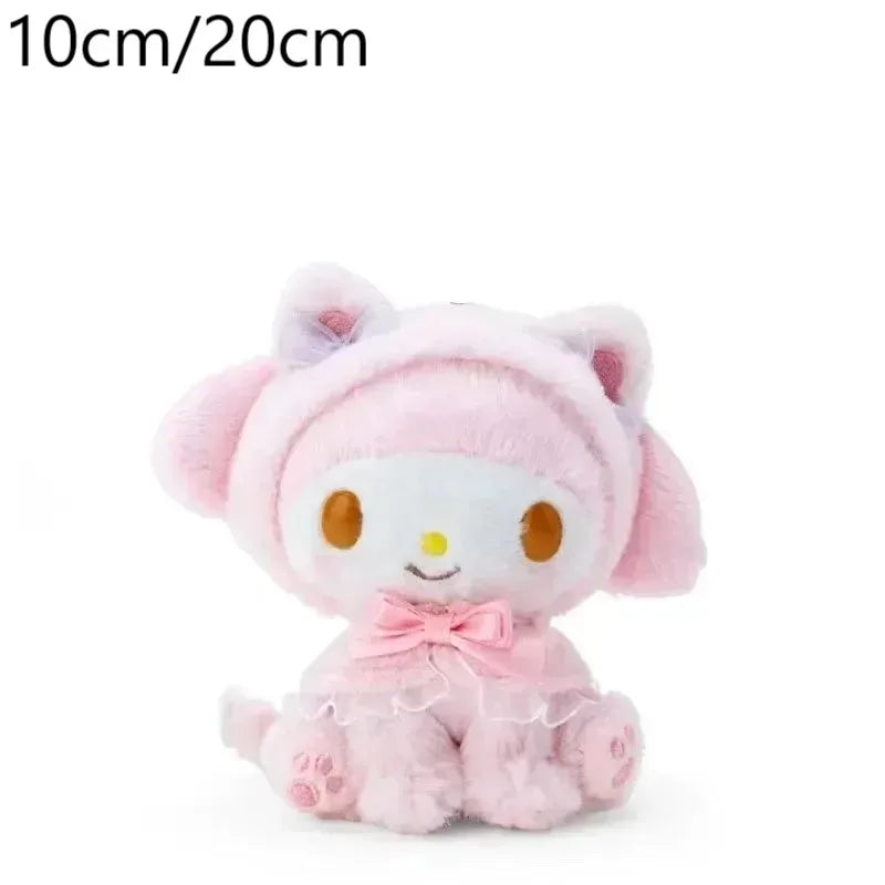 Sanrio Plush Kawaii Hello Kitty My Melody Room Decor Kuromi Plushie Cinnamoroll Doll Plush Keychain