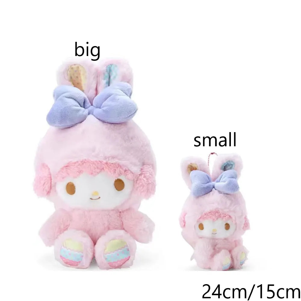 Sanrio Plush Kawaii Hello Kitty My Melody Room Decor Kuromi Plushie Cinnamoroll Doll Plush Keychain