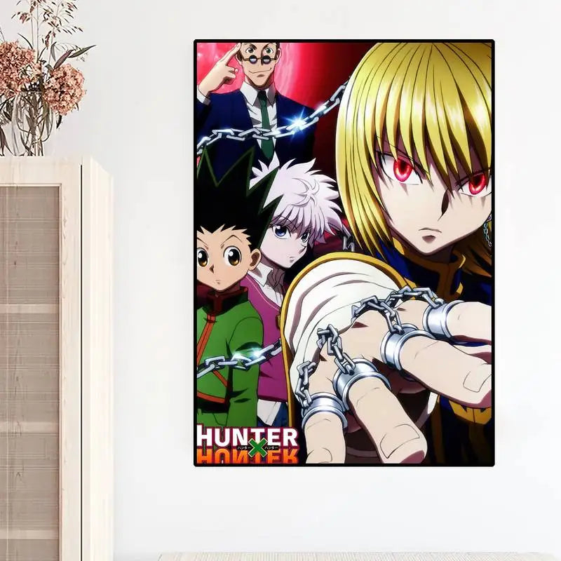 Anime HUNTER x HUNTER Gon Zoldyck Hisoka POSTER Prints Wall Painting For Bedroom