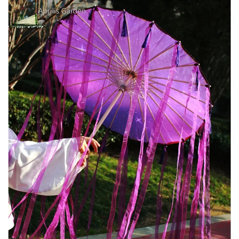 Dance Performance Lace Umbrella Classical Hanfu Oil Paper Umbrella Fairy Ancient