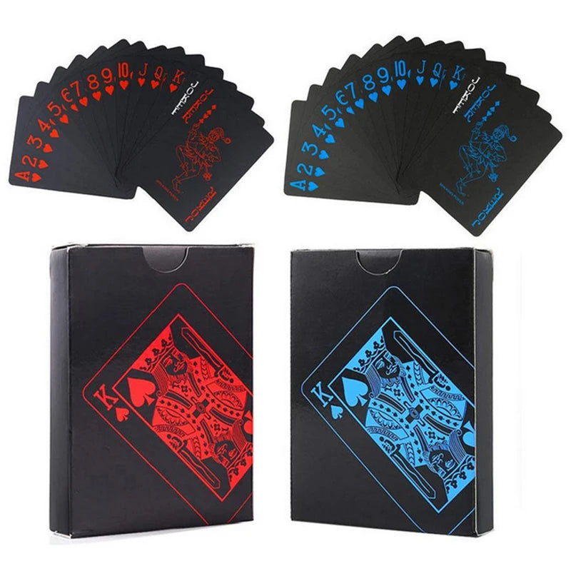 Black blue Playing Card Poker Game Deck red yellow Poker Suit Plastic Magic Waterproof Deck Of Card