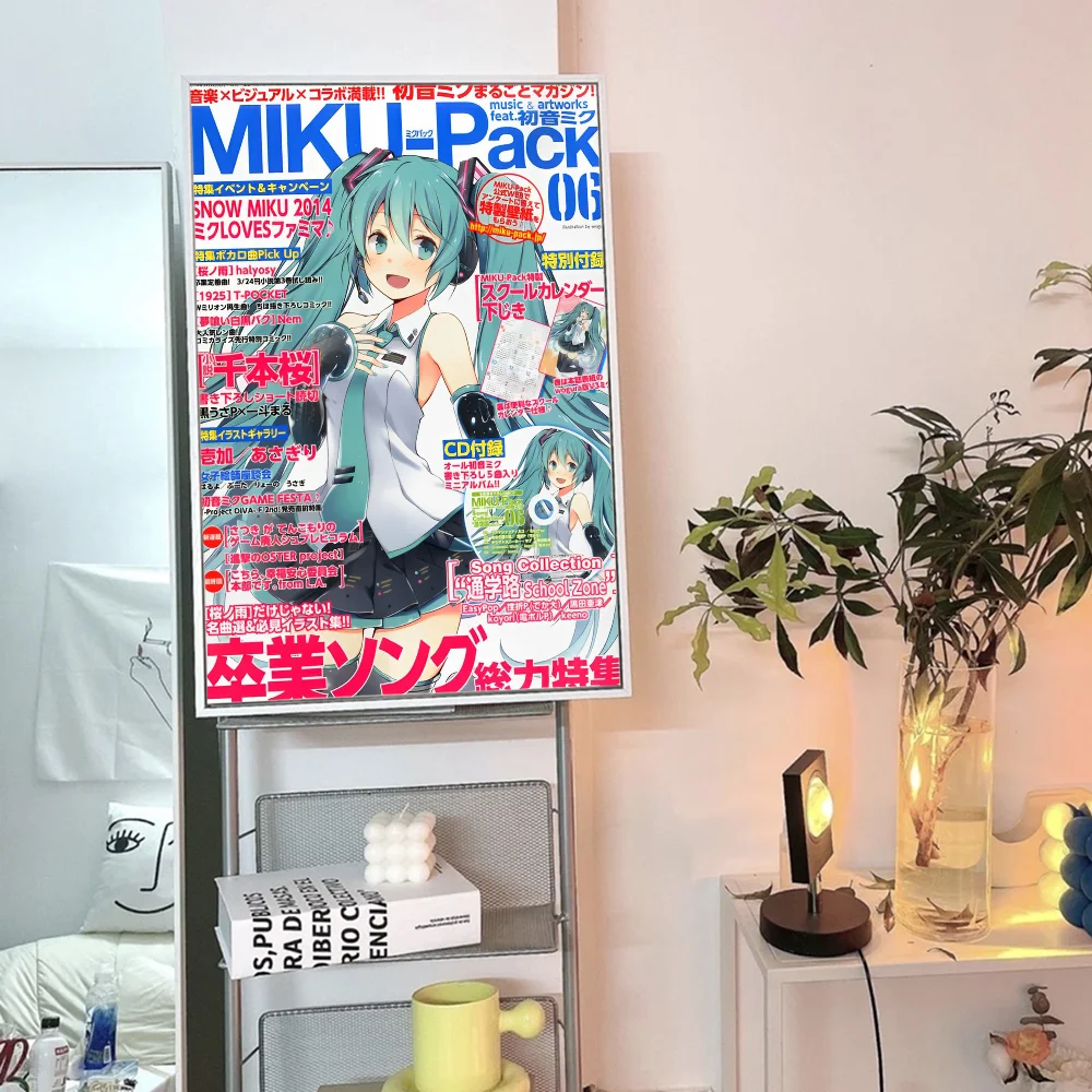 Anime H-Hatsunes M-MikU Poster Good Quality Prints and Posters HD Quality Poster Wall Art Study Home Decor