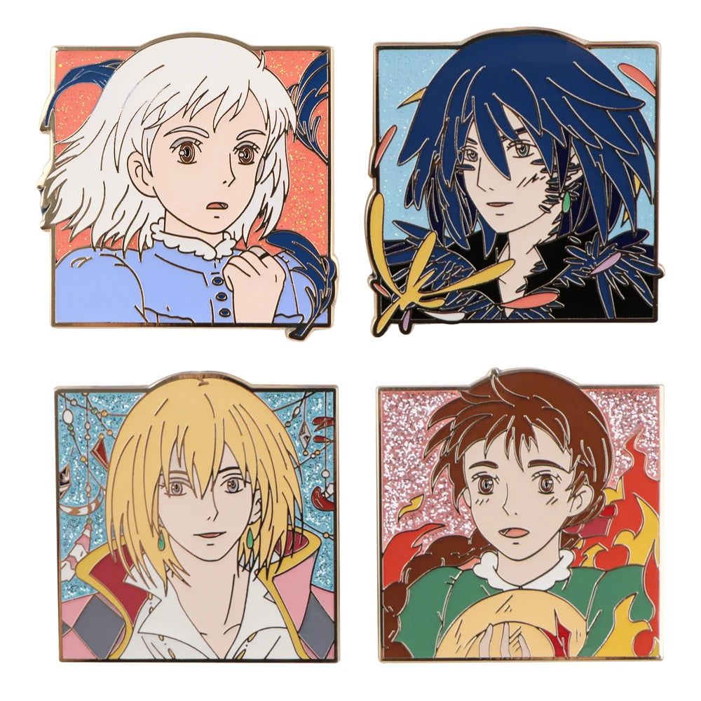 Classic Anime Movie Lapel Pins for Backpacks