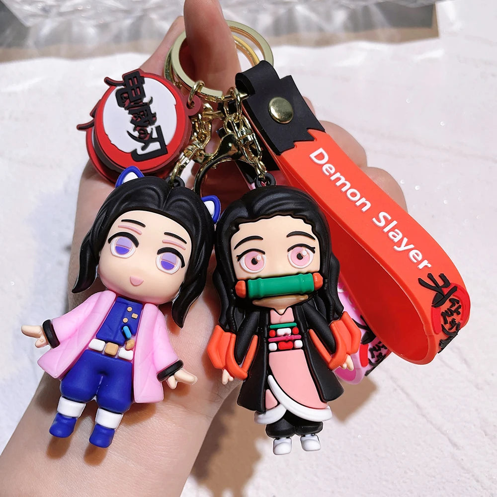 New Demon Slayer Keychain Characters Bag Pendant