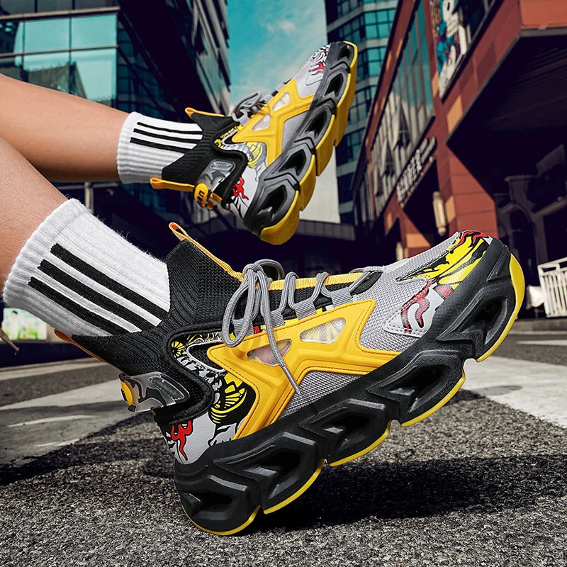 SkyBurst Sneakers: Speedcore Style