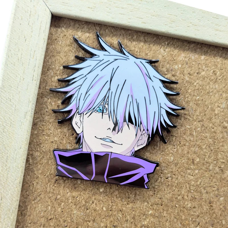 Jujutsu Kaisen Satoru Gojo Brooch Anime Jewelry Enamel pin Backpack