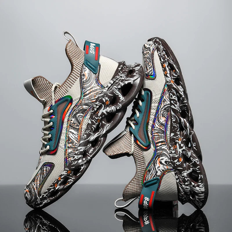SkyBurst Sneakers: Speedcore Style