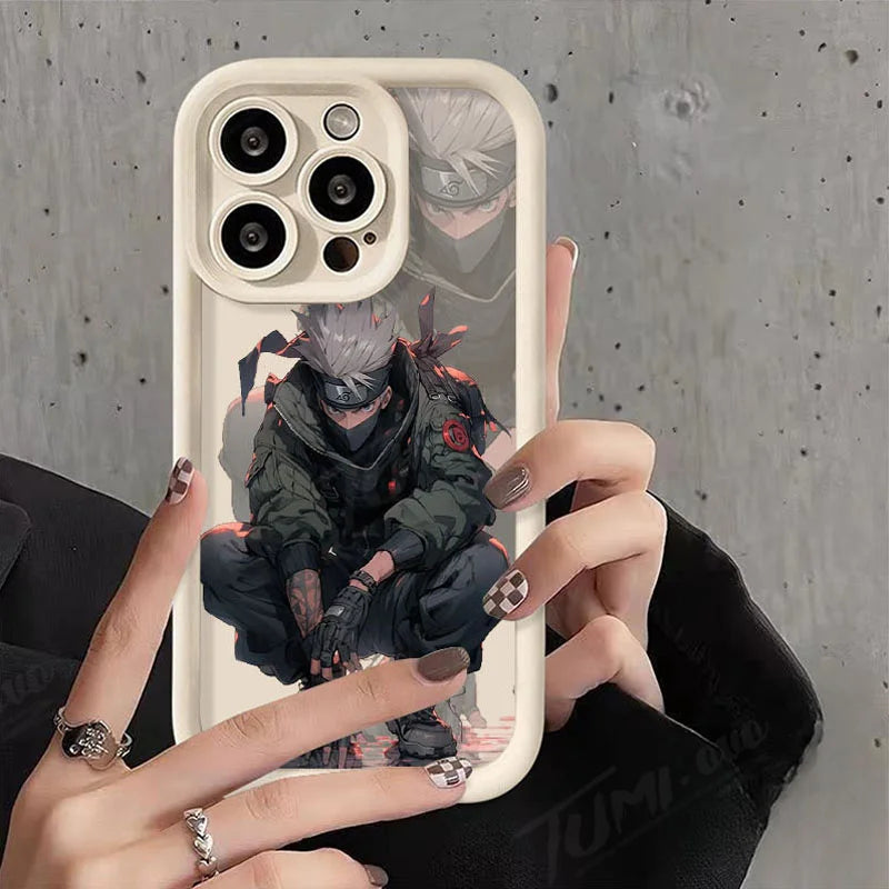 Anime N-Narutos Matte Phone Case for iPhone 14 15 Pro Max 13 12 11 X XS XR 7 8 Plus SE 2020 Soft Silicone Shockproof Back Cover