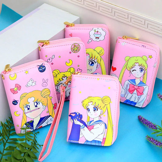 Anime Sailor Moon Purse Coin Pouch Clutch Bag