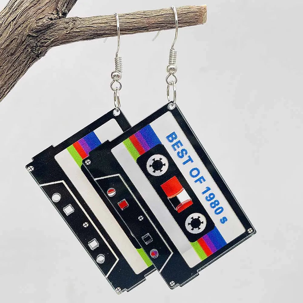 Magnetic Tape Acrylic Earrings Charms Fashion Jewelry