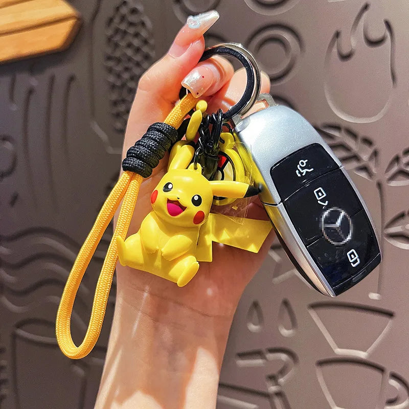 Pokemon Figures Gengar Keychain Pikachu Schoolbag Pendant