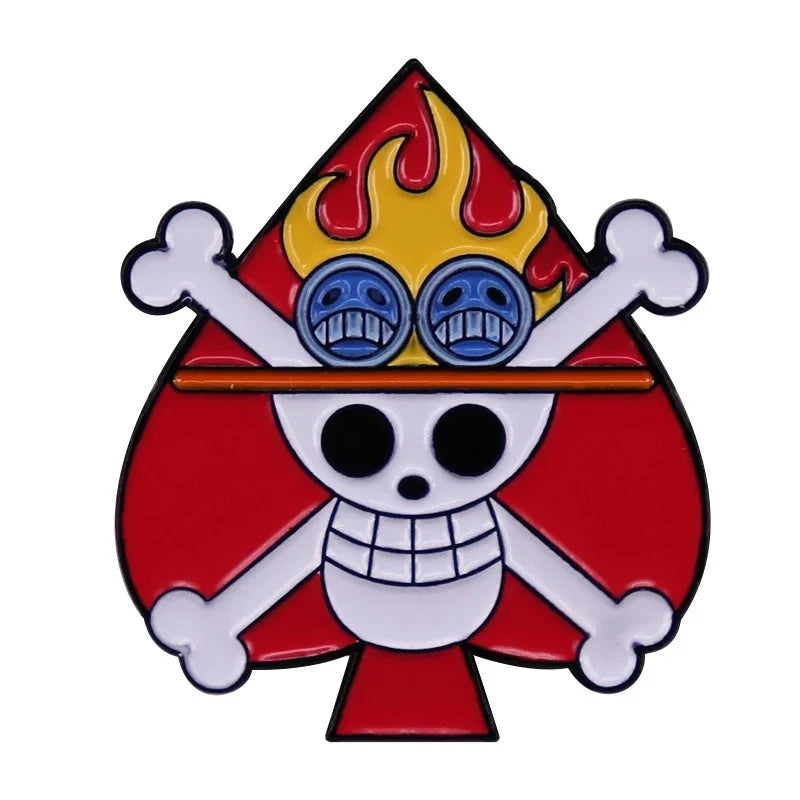Pirate Emblem Pins: Luffy & Law Edition