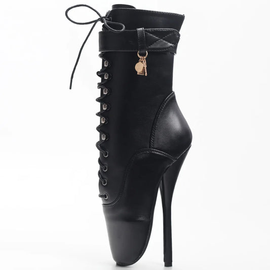 Extreme Goth Ballet Boots – 7-Inch Fetish Fantasy with Anime Villain Energy