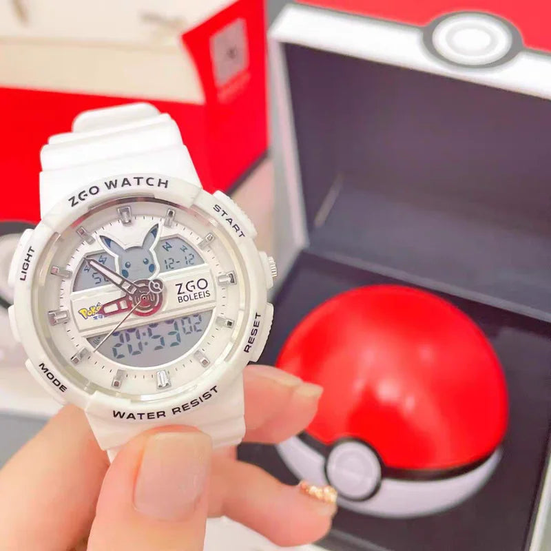 Pokemon Pikachu Watch Sports Waterproof Digital Watch Luminous Sensitive Shockproof