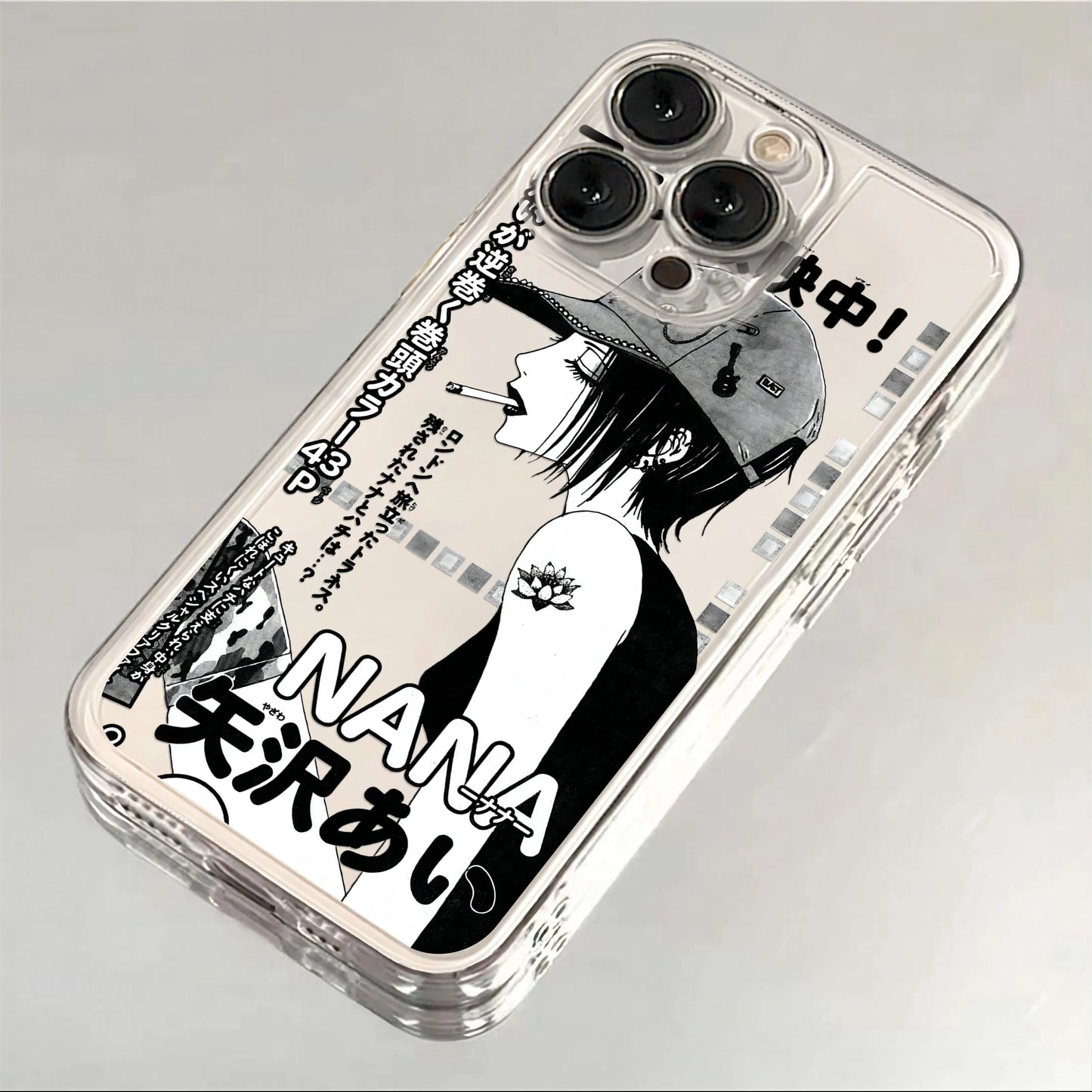 Anime Nana Osaki Line Phone Case For iPhone 15 14 13 12 11 Mini Pro Max X XR XSMax 6S 6 7 8 Plus SE20 luxury Transparent Cover