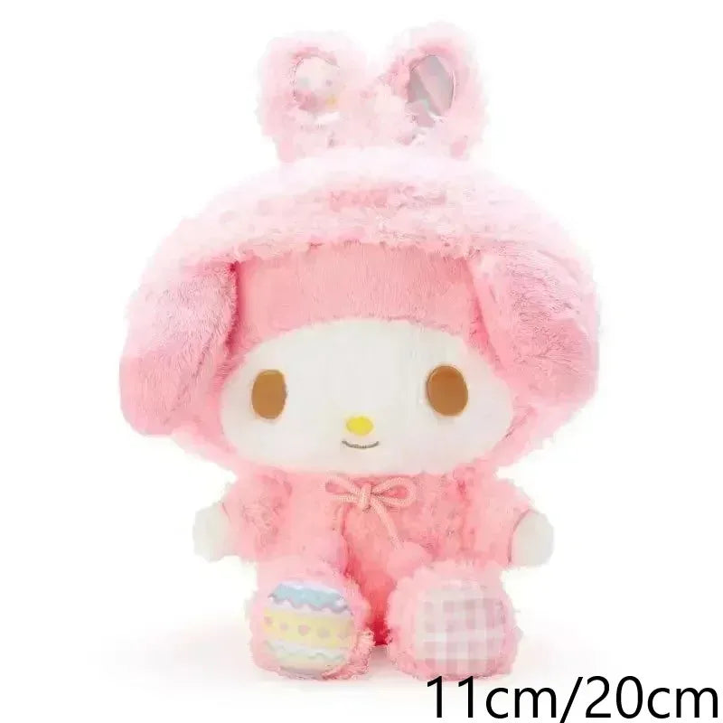 Sanrio Plush Kawaii Hello Kitty My Melody Room Decor Kuromi Plushie Cinnamoroll Doll Plush Keychain